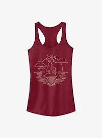 Disney The Little Mermaid Ariel 89 Sunset Girls Tank