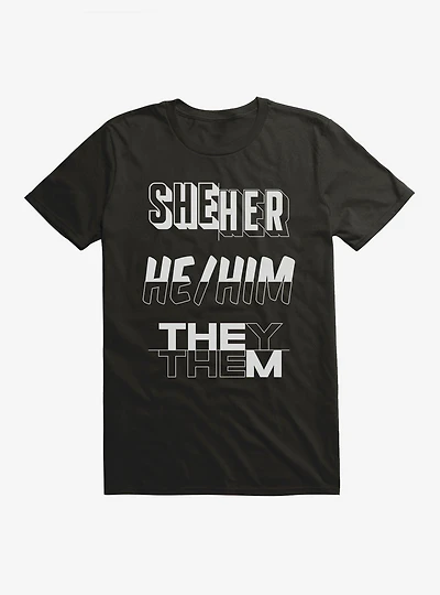 Pride Pronouns Bold T-Shirt
