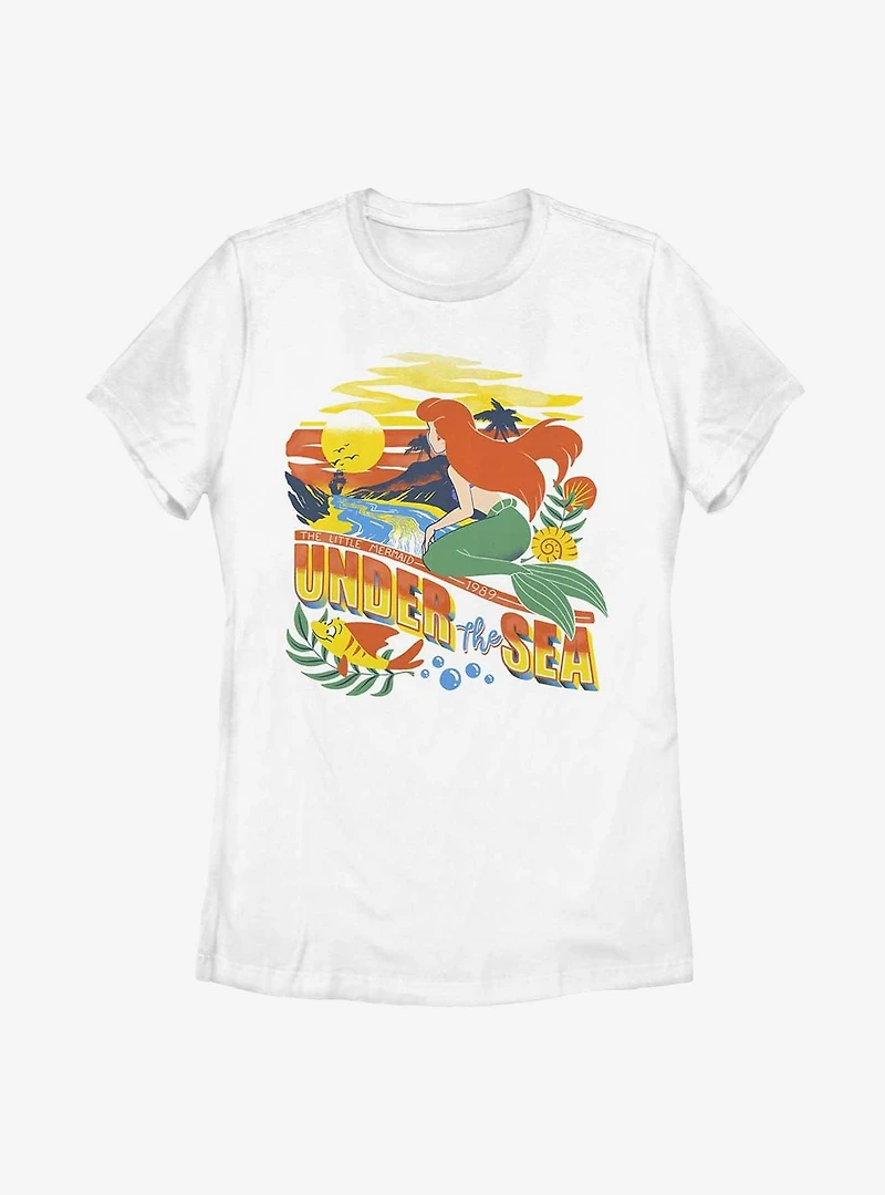 Disney The Little Mermaid Part Of Your World Over Horizon Womens T-Shirt