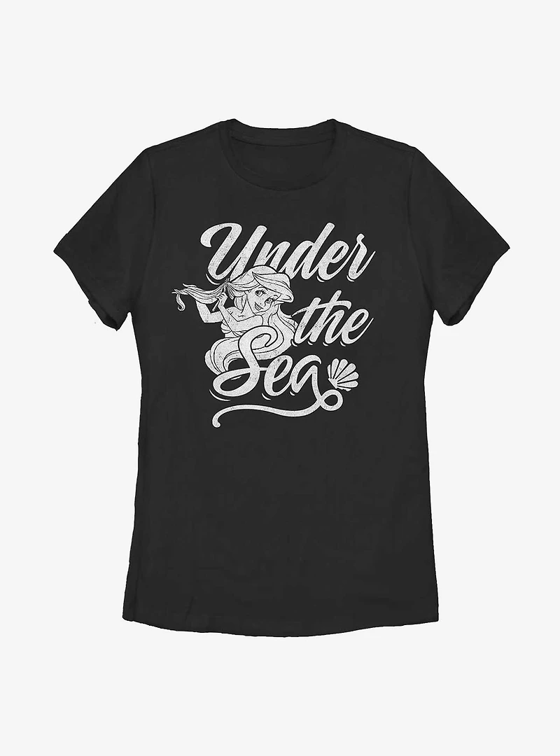 Disney The Little Mermaid Under Sea Womens T-Shirt