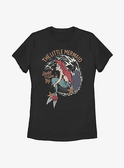 Disney The Little Mermaid Vintage Ariel Womens T-Shirt