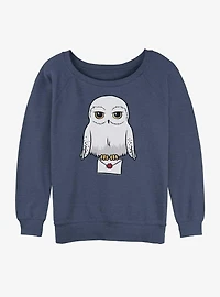 Harry Potter Hedwig Mail Girls Slouchy Sweatshirt