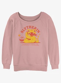 Harry Potter Witchcraft & Wizardry Slytherin Girls Slouchy Sweatshirt