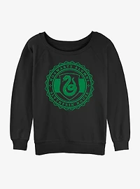 Harry Potter Hogwarts Alumni Slytherin Girls Slouchy Sweatshirt
