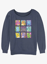 Care Bears Many Moods Girls Slouchy Sweatshirt