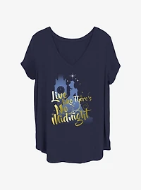 Disney Cinderella Live Like There's No Midnight Girls T-Shirt Plus Size