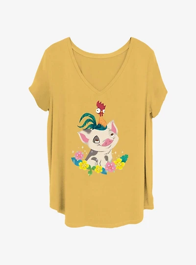 Disney Pixar Moana Tropical Buddies Girls T-Shirt Plus