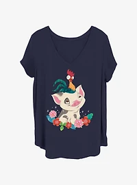 Disney Pixar Moana Tropical Buddies Girls T-Shirt Plus Size