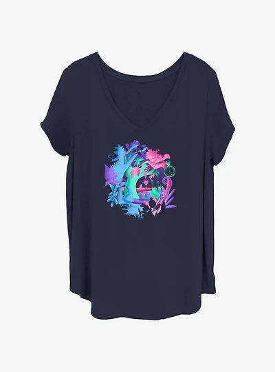 Disney Alice Wonderland Chaos Girls T-Shirt Plus