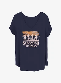 Stranger Things Ride The Night Girls T-Shirt Plus Size