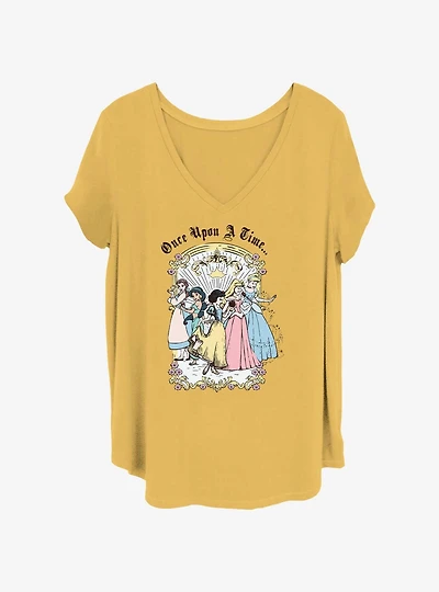 Disney Princesses Vintage Princess Group Girls T-Shirt Plus Size