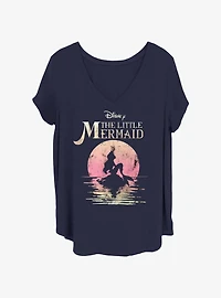 Disney The Little Mermaid Moonlit Ariel Girls T-Shirt Plus Size