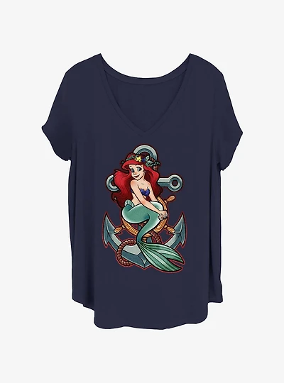 Disney The Little Mermaid Anchor Girls T-Shirt Plus