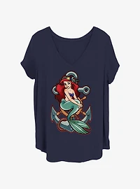 Disney The Little Mermaid Anchor Girls T-Shirt Plus