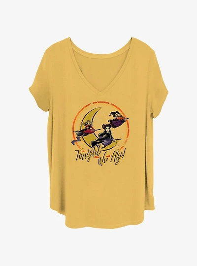 Disney Hocus Pocus Tonight We Fly Girls T-Shirt Plus