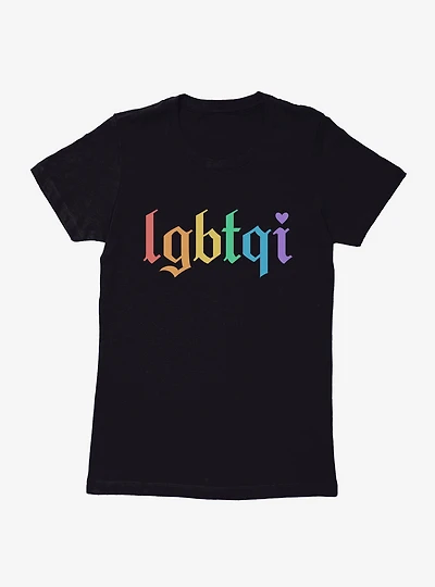 Pride LGBTQI Rainbow Womens T-Shirt