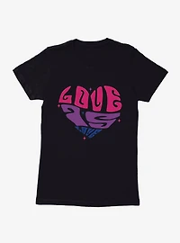 Pride Love Is Bisexual Colors Womens T-Shirt