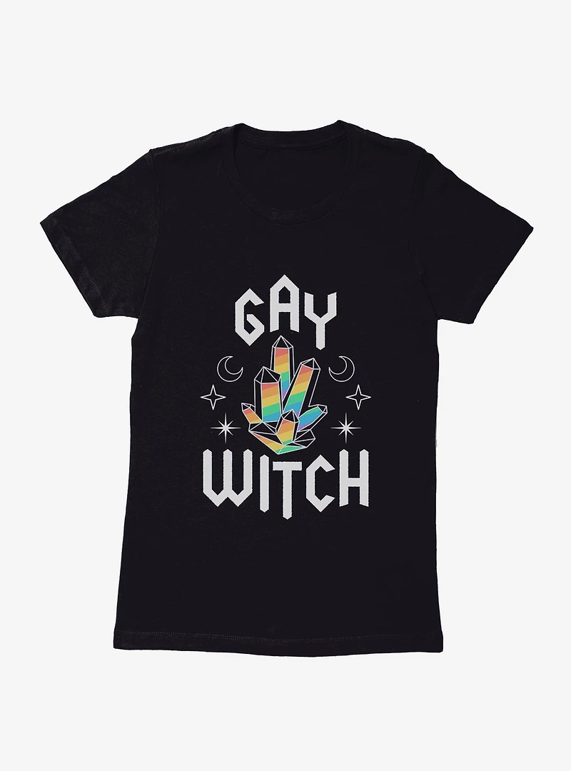 Pride Rainbow Crystals Womens T-Shirt