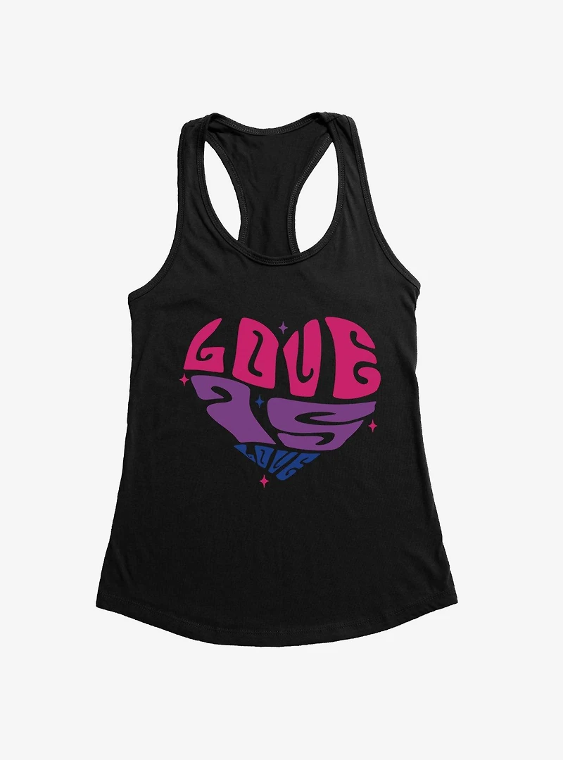 Pride Love Is Bisexual Colors Womens Tank Top