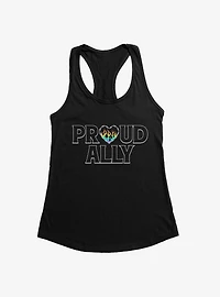 Pride Proud Ally Flames Womens Tank Top