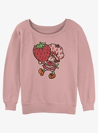 Strawberry Shortcake Big Womens Slouchy Sweatshirt
