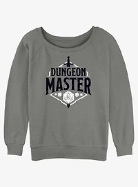 Dungeons & Dragons Dungeon Master Emblem Womens Slouchy Sweatshirt