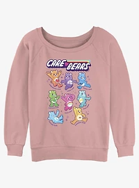 Care Bears Textbook Womens Slouchy Sweatshirt