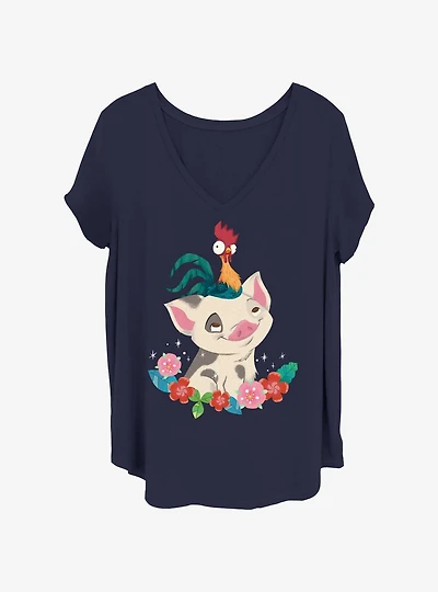 Disney Pixar Moana Tropical Buddies Womens T-Shirt Plus