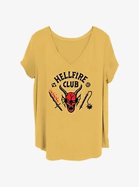 Stranger Things Hellfire Club Womens T-Shirt Plus