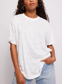 Samii Ryan Disney Mickey Mouse Checkered Oversized T-Shirt
