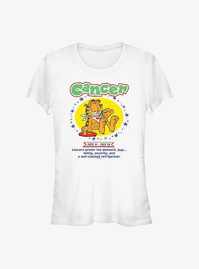 Garfield Cancer Horoscope Girls T-Shirt