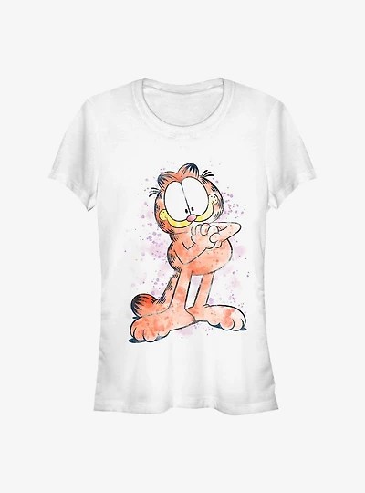 Garfield Watercolor Tabby Girls T-Shirt
