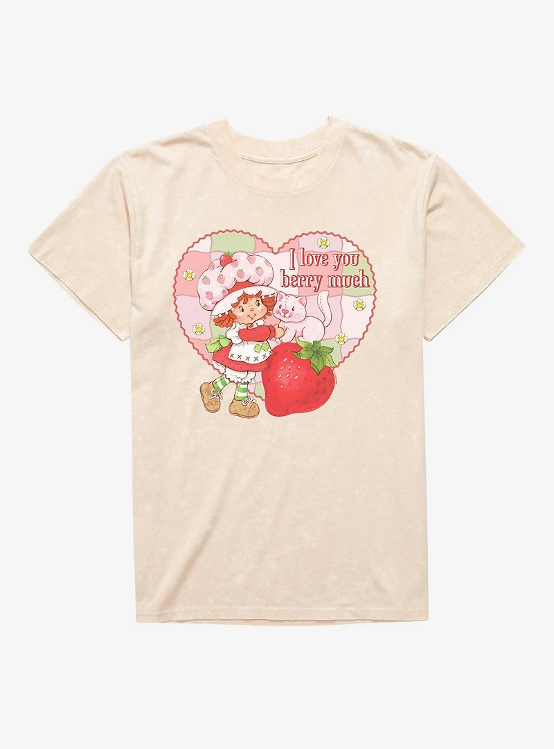 Strawberry Shortcake I Love You Berry Much Mineral Wash T-Shirt