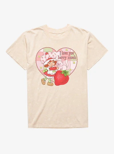 Strawberry Shortcake I Love You Berry Much Mineral Wash T-Shirt