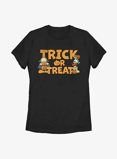 Garfield and Odie Halloween Trick or Treat Women's T-Shirt