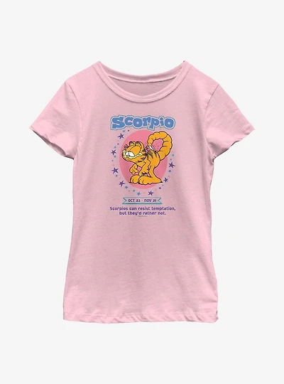 Garfield Scorpio Horoscope Youth Girl's T-Shirt