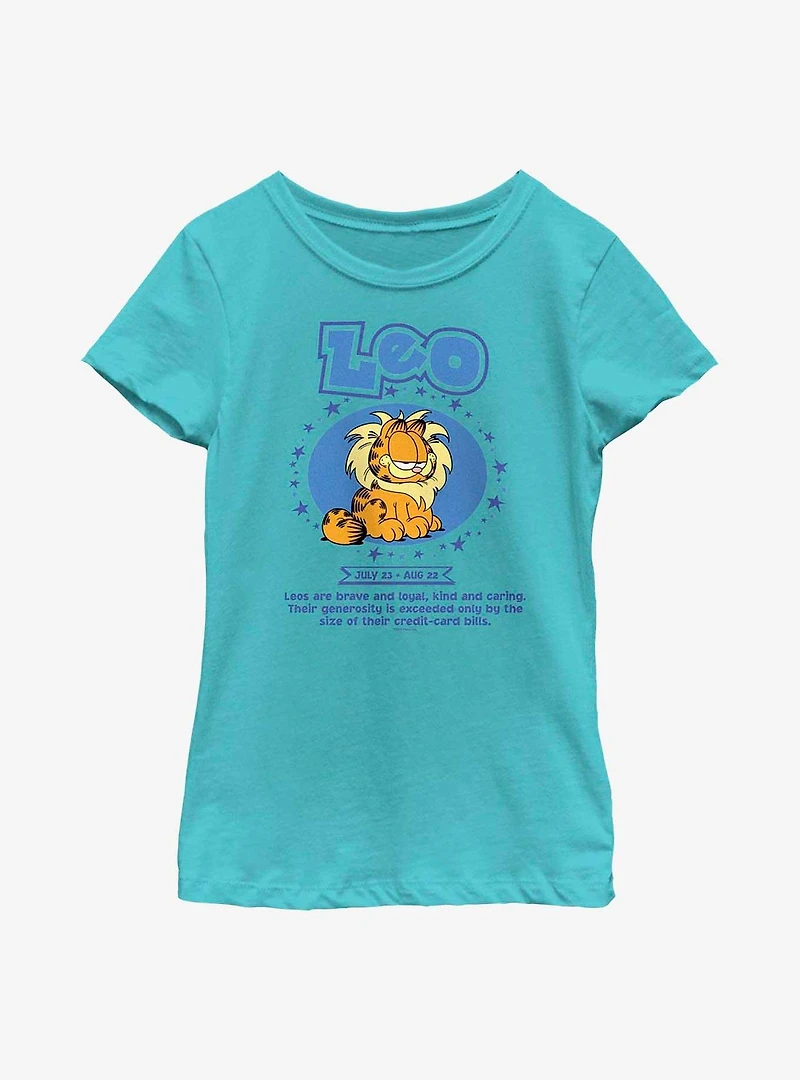 Garfield Leo Horoscope Youth Girl's T-Shirt
