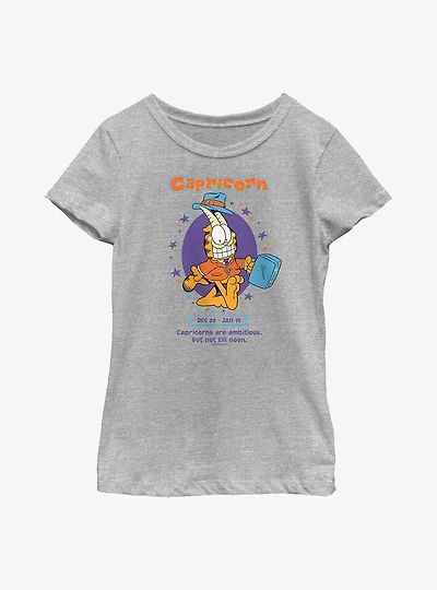 Garfield Capricorn Horoscope Youth Girl's T-Shirt