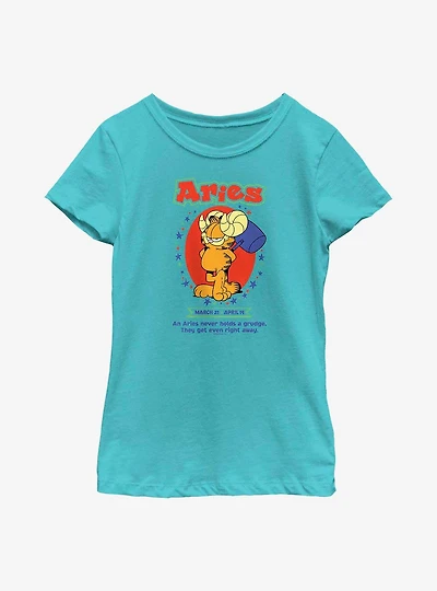 Garfield Aries Horoscope Youth Girl's T-Shirt