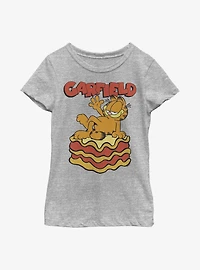 Garfield King Of Lasagna Youth Girl's T-Shirt
