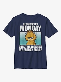 Garfield Monday Meme Youth T-Shirt