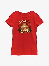 Garfield Here For Pie Youth Girl's T-Shirt
