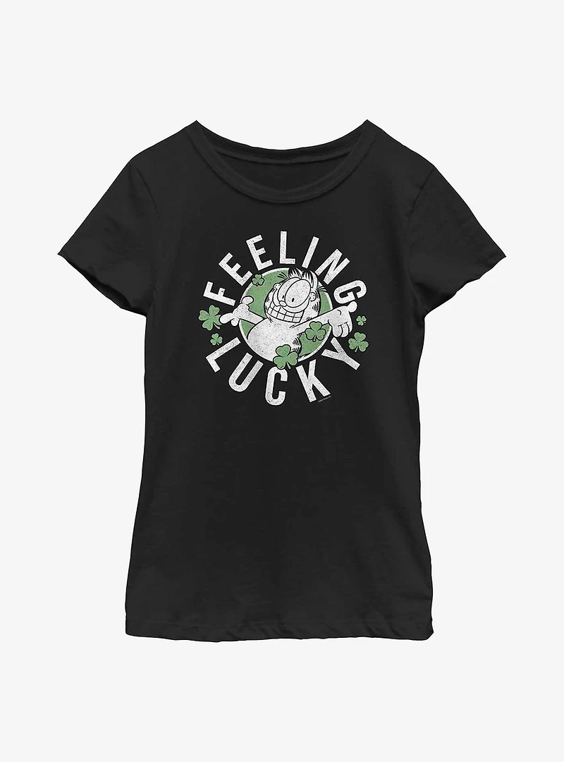 Garfield Feeling Lucky Youth Girl's T-Shirt