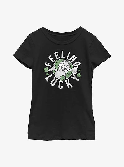Garfield Feeling Lucky Youth Girl's T-Shirt