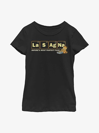Garfield Lasagna Periodic Youth Girl's T-Shirt