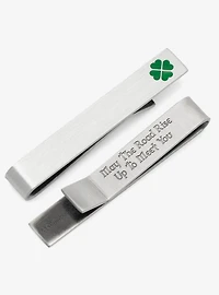 Shamrock Hidden Message Tie Bar