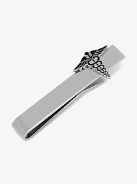 Medical Caduceus Tie Bar