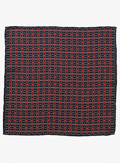 Intertwined Hearts Pocket Square