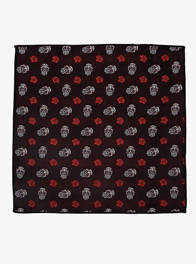 Day of the Dead Sugar Skull Pocket Square