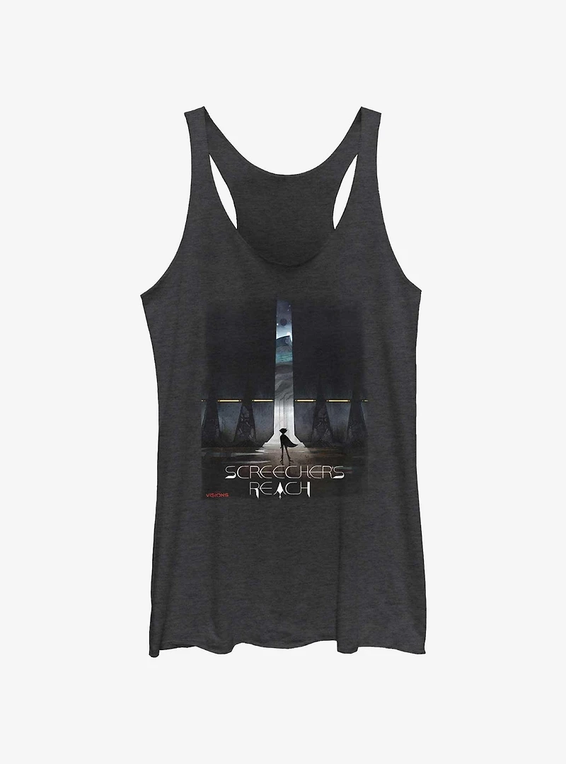 Star Wars: Visions Screecher's Reach Poster Womens Tank Top